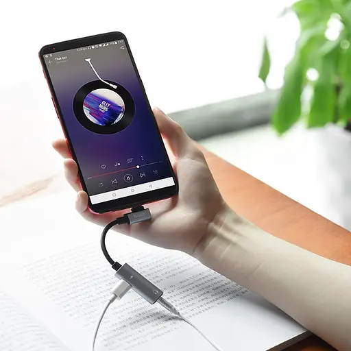 Перехідник Hoco ls19 type-c 2 в 1 audio conver - фото 2