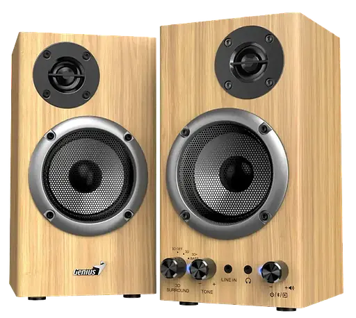 Акустика Genius SP-HF520BT Pine Wood (7095637) - фото 2