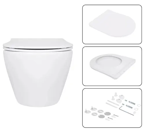 Набір Q-tap Nest 4 в 1 для підвісний унітаз Jay Ultra Quiet 520x360x320 + комплект інсталяції QT07335175W48192 - фото 6