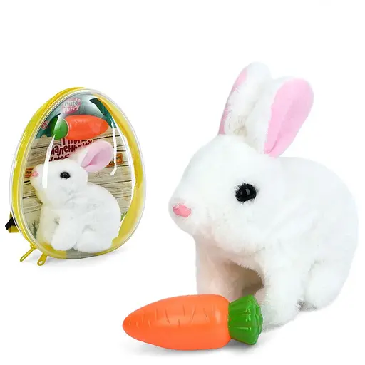 Тварина, 777-23A, 16 см, плюш, з морквою, інтерактивний (В асортименті)