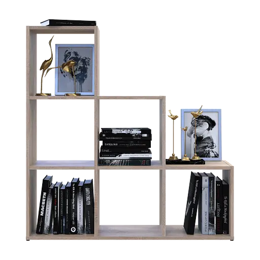 Стеллаж Doros Степь 3х3 Дуб сонома открытый 102.6х28.8х106.1 (41516160) - фото 3