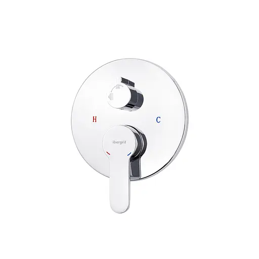 Душова система прихованого монтажу Ibergrif Square M17122 CV028536, Хром - фото 2