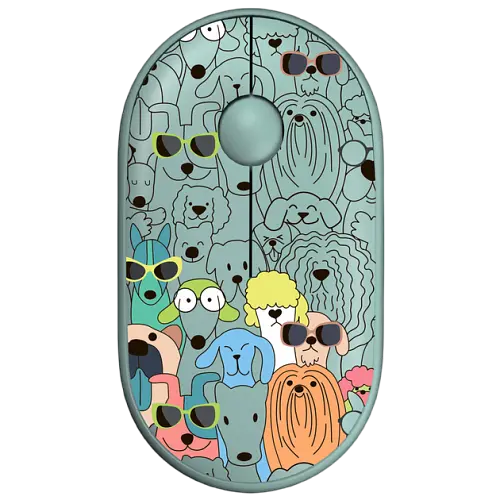 Мышь беспроводная 2E MF300 Pets Dogs Silent Green (2E-MF300WPETSGN)