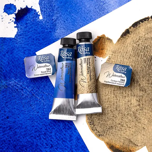 Фарба акварельна Синя королівська (782) 2.5 мл Rosa Gallery - фото 2