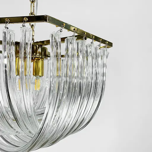 Підвісна люстра Newport із закрученими скляними трубками | Line F | Арт. SA37 P - фото 4