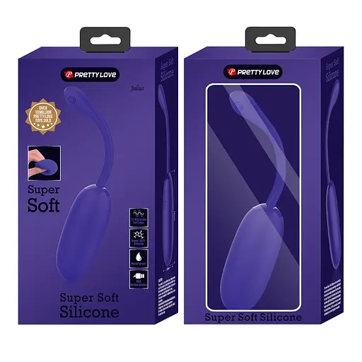 Виброяйцо Pretty Love Julius 19.6 см (фиолетовый) - фото 9