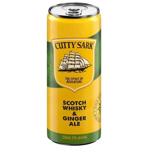 Напій слабоалкогольний Cutty Sark & Ginger Ale 5% 250 мл