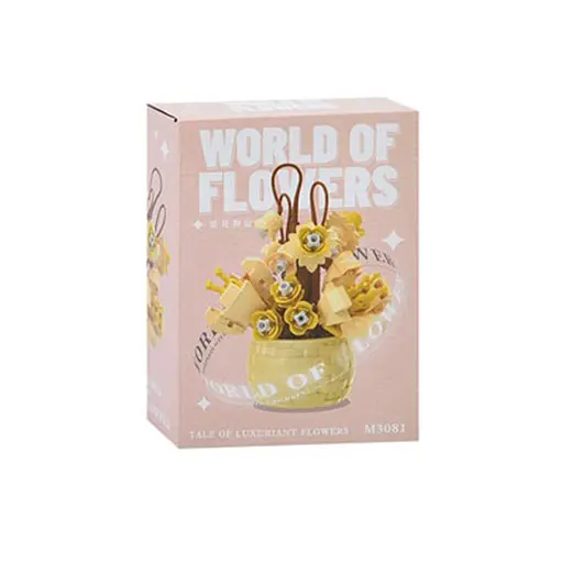 Детский конструктор "Цветы в горшке" M3077-3081