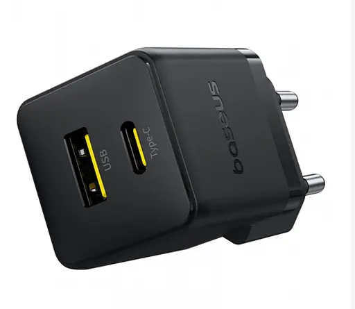 Сетевое зарядное устройство для Baseus Palm Type-C+USB 20 W P10111608113-00 Черный - фото 3