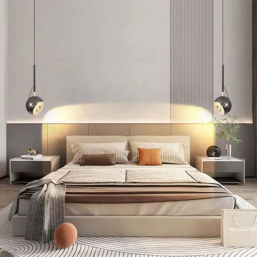 Чорний світильник із графітовим плафоном та магнітом | Арт. G 157/1 BK | Line F - фото 7