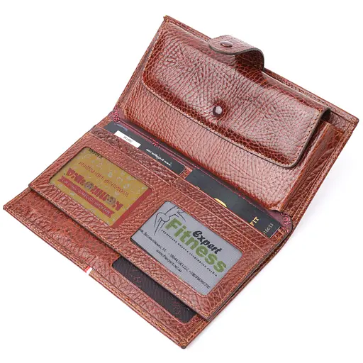 Чоловічий шкіряний клатч KARYA 19,5х10,3х3 см acs0023977 - фото 6