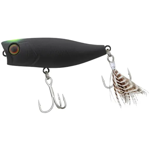 Воблер Jackall Chubby Popper 42F 42 мм 3.3 г Sight Mat Black