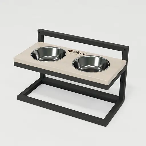 Hollky Flex S — миски на регульованій підставці для маленьких собак (2 × 0.450 л) - фото 2