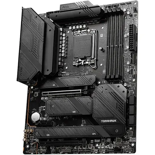 Материнская плата MSI LGA1700, MAG Z790 Tomahawk WIFI, Z790, 4xDDR5, Int.Video(CPU), 7xSATA3, 4xM. 2, 1xPCI-E 16x 5.0, 1xPCI-E 16x 4.0, 1xPCI-E 1x 3.0, ALC4080, I225V, WiFi 6, Bluetooth 5.2, 13xUSB3.2/4xUSB2.0, HDMI/DP, ATX - фото 4