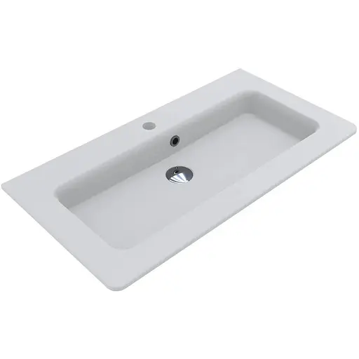 Умивальник Miraggio Rostriks Tres matt 0002200, Білий матовий - фото 1