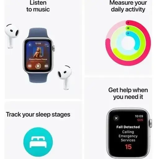 Смарт-годинник Apple Watch SE 2 GPS 40mm Midnight Alu. Case w. Midnight Sport Band - S/M (MXE73) - фото 3
