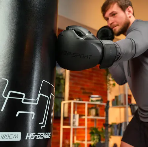 Боксерские перчатки Hop-Sport HS-BG10 10oz черные - фото 10