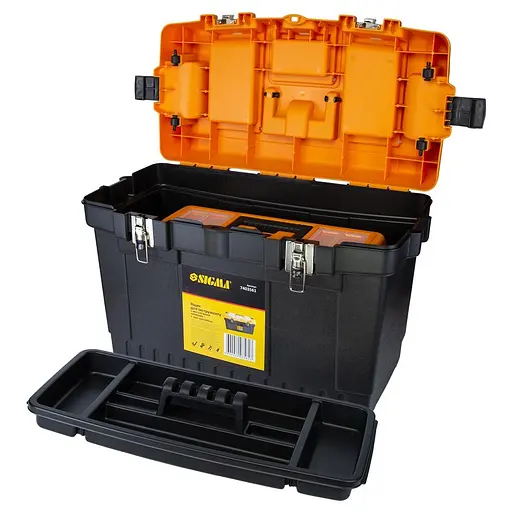 Набір ящиків для інструменту 2в1 Sigma металеві замки 413×212×244мм, 564×310×388мм 7403521 - фото 3