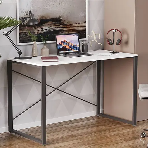 Письменный стол Ferrum-decor Серии Коннект 75x120x60 черный ДСП Белое 16мм (FRD-104201)