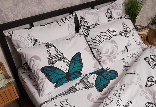 Набор наволочек Moon&Star Бязь Gold Люкс Green Butterflies 50х50 см 2 шт MS840000722 - фото 3