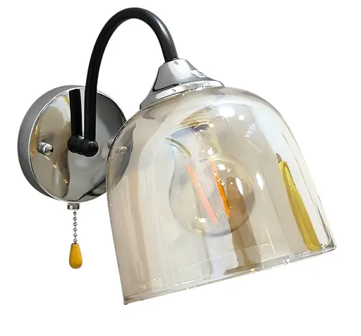 Бра Brille LK-726W/1 E27 BK+CH в спальню