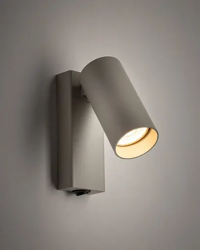 Бра, настінний світильник Nowodvorski 11765 Fourty GU10 1x10W IP20 світло-сірий - фото 2