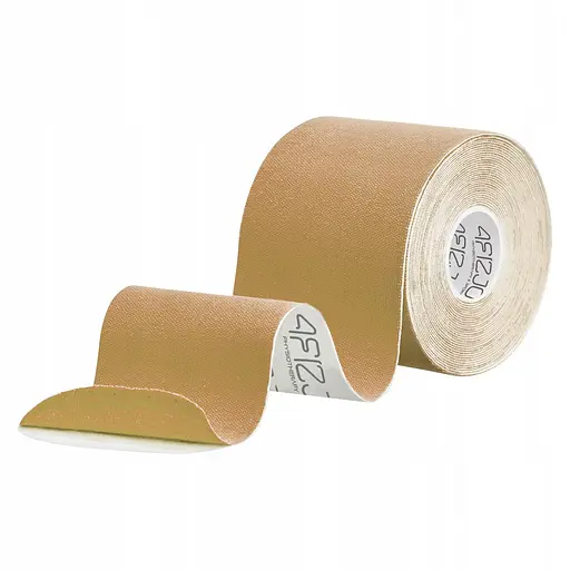 Лента кинезиологическая (кинезио тейп) 4FIZJO 7.5 см x 5 м 4FJ0545 Biege (P-5907739318879) - фото 1