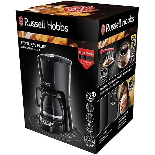 Кофеварка Russell Hobbs 22620-56 Textures Plus+ Black - фото 7