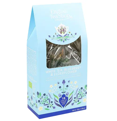 Чай белый English Tea Shop черника-бузина органическая 15х2 г