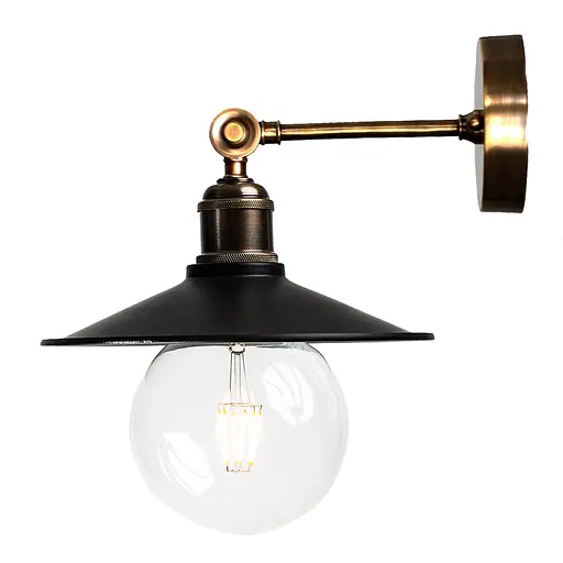 Настенное бра стальное, PikArt арт. 333 Черный - фото 1