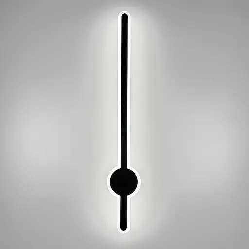 Видовжене світлодіодне чорне бра 80 см Арт. WJ 020/800 BK Line F - фото 3