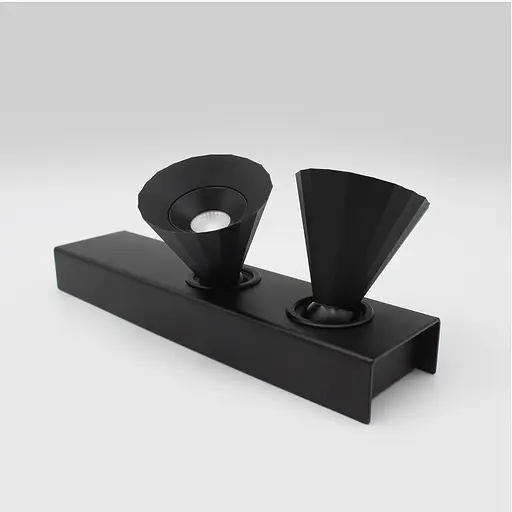 Накладний світильник Skarlat RSLC74131-2 2×7W BK 3000K - фото 4