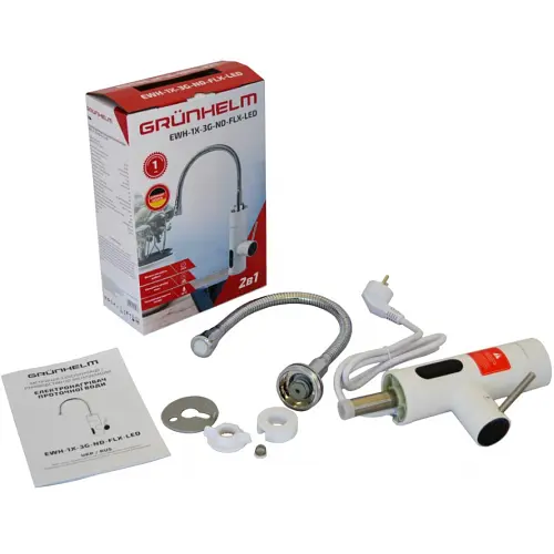 Проточний водонагрівач Grunhelm EWH-1X-3G-ND-FLX-LED - фото 3