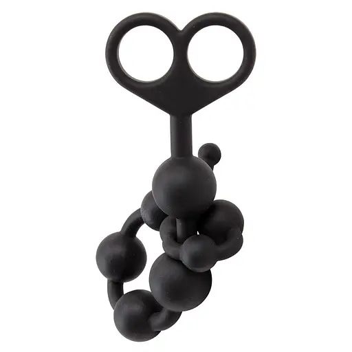 Анальний ланцюжок Black Mont 34 см (чорний) - фото 4