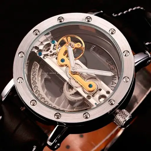 Мужские часы Forsining Air Silver - фото 4