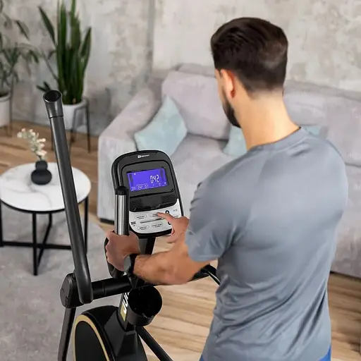 Орбитрек Hop-Sport HS-250CF Jucon черно-золотистый - фото 4