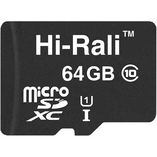 Карта памяти Hi-Rali microSDXC, 64Gb, Class10 UHS-I U1, без адаптера (HI-64GBSDCL10-00) - фото 1