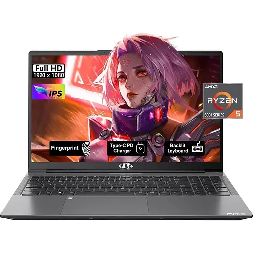 Ноутбук NIMO N153 R5 6600H/32GB/1TB Grey [137451] - фото 2