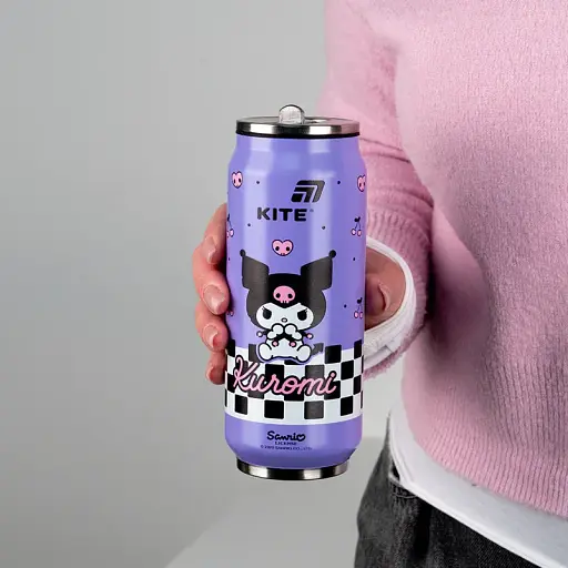 Термочашка Kite Kuromi з трубочкою 500 мл (HK25-1264) - фото 3