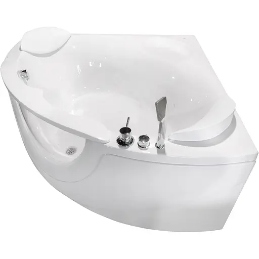 Ванна акриловая угловая с окном и сместелем Volle 150x150 TS-103CC Белый - фото 1