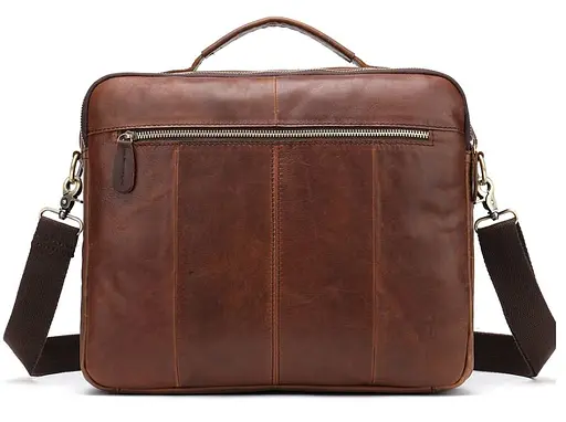 Чоловіча шкіряна сумка Vintage 34х29х7,5 см sum0012382 - фото 2