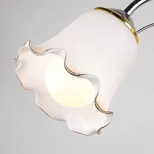 Люстра стельова Brille флористика E27 60W CH (LK-398C/5) - фото 2
