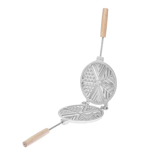 Форма для випікання вафельного печива у вигляді трикутників на плиті, Ласунка Сірий 86633 - фото 2