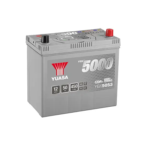 Аккумулятор автомобильный Yuasa 12V 50Ah Silver High Performance Battery (YBX5053)
