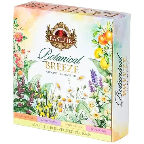 Чай чорний і зелений Basilur Подих природи Асорті 40 саше 65г - фото 1