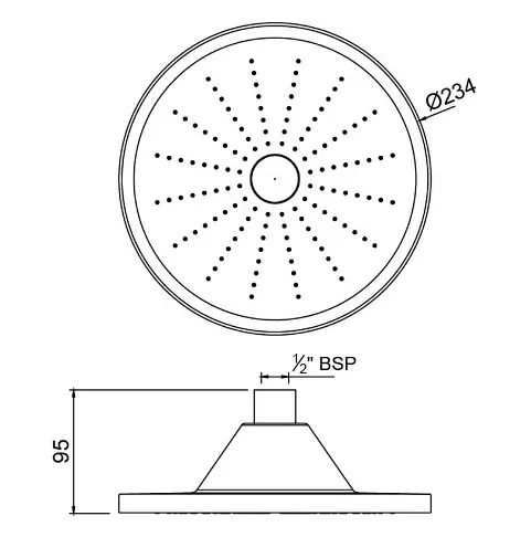 Верхний душ Jaquar OHS-CHR-1741, Хром - фото 2