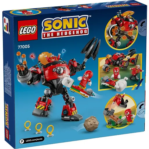 Конструктор LEGO Sonic the Hedgehog Knuckles проти Dr. Eggman Egg Crusher Mech 350 деталей (77005) - фото 9