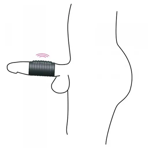 Насадка на пенис Dorcel Deepvibe 7 см черный - фото 5
