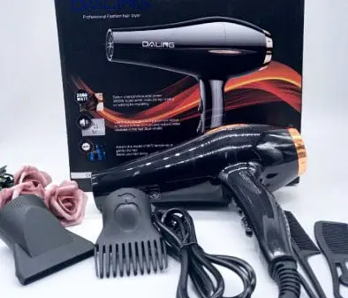 Фен для сушіння та укладання волосся Daling DL-3007 з концентратором 3000 Вт - фото 2