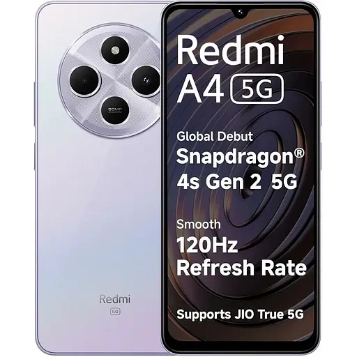 Смартфон Xiaomi Redmi A4 5G 4/128GB Sparkle Purple (Global Version) [Без NFC]